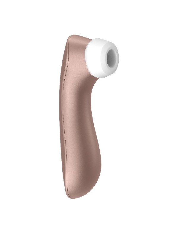 Стимулятор клитора "Satisfyer Pro2 Vibration 2 в 1" вибрация + вакуум, розовое золото 